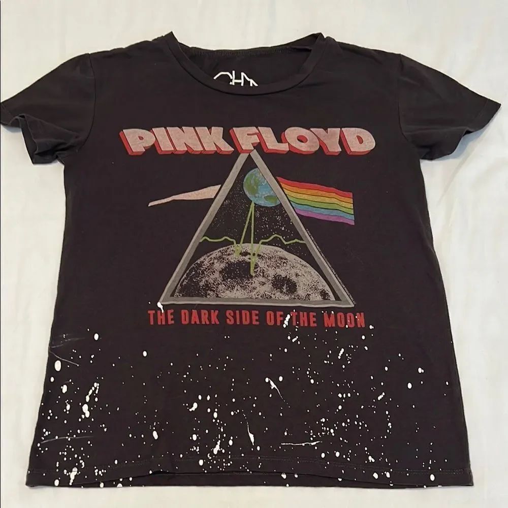 Pink Floyd Women’s size xsmall short sleeve Black Graphic T-Shirt GUC